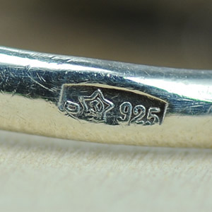 Серебро, клеймо 925 проба