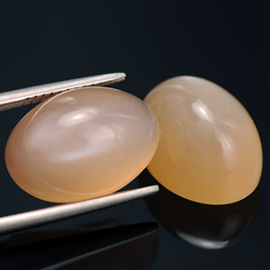 Moonstone Pair, Weight 15.85 Ct